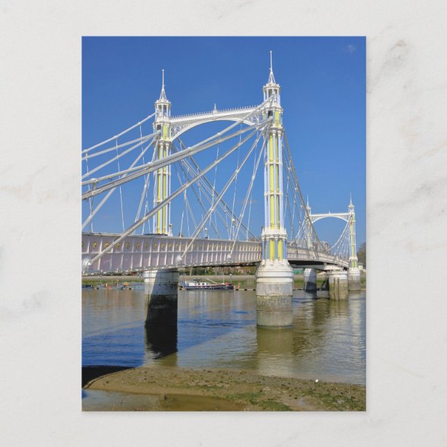 Albert Bridge, London Postcard Postkarte (Vorderseite)