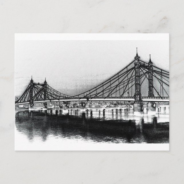 Albert Bridge London Postkarte (Vorderseite)
