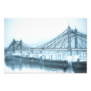 Albert-Brücke London Fotodruck