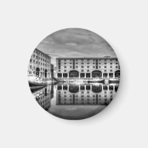 Albert Dock Liverpool Reflexionen Magnet