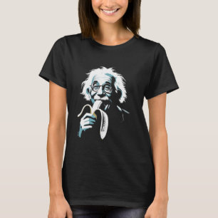 Albert Eating Banana - Funny Graphic Classic Art T-Shirt
