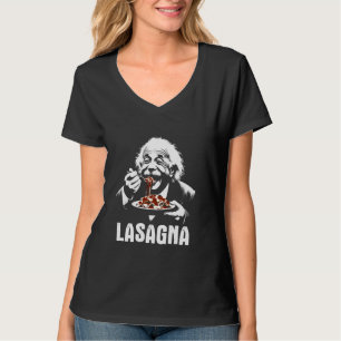 Albert Eating Lasagna - Funny Lasagna Graphic Clas T-Shirt