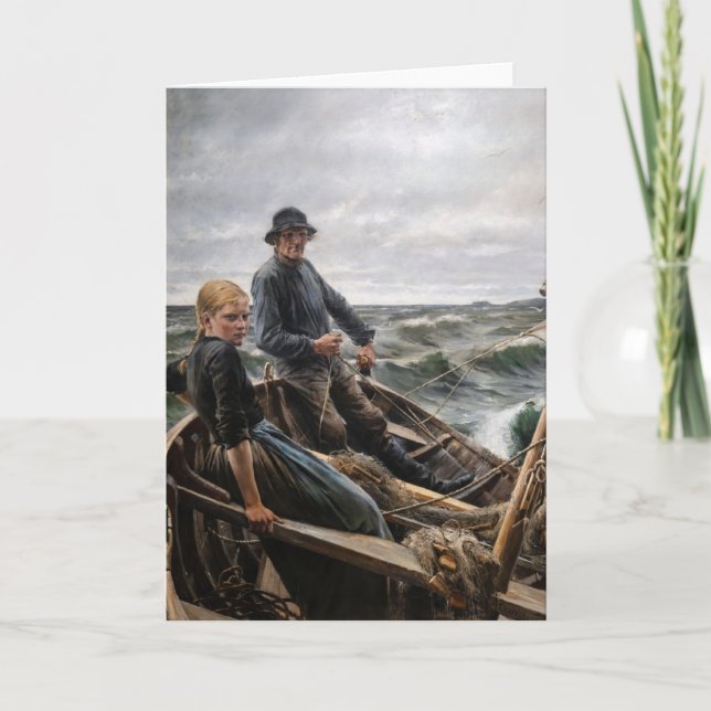 Albert Edelfelt - Auf See Karte (Vorderseite)