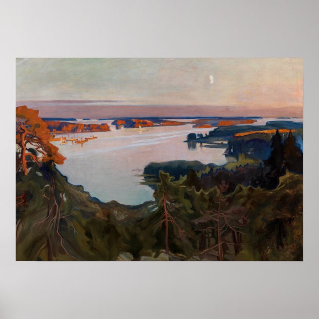 Albert Edelfelt - Blick über Haikko Poster (Vorne)