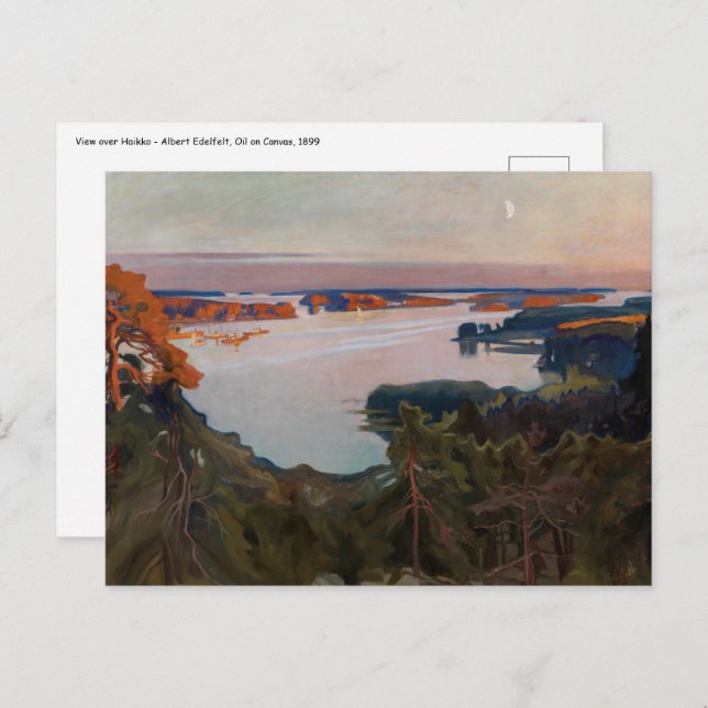 Albert Edelfelt - Blick über Haikko Postkarte (Vorne/Hinten)