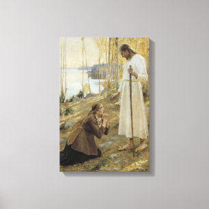 Albert Edelfelt - Christus und Maria Magdalena Leinwanddruck