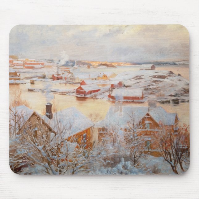 Albert Edelfelt - Dezembertag Mousepad (Vorne)