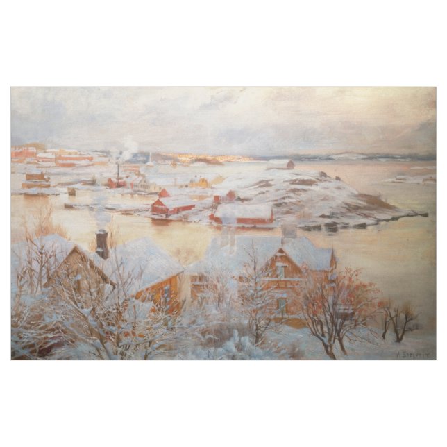 Albert Edelfelt - Dezembertag Stoff (Yard (91,4 cm))