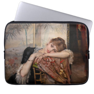 Albert Edelfelt - Die Pariserin / Virginie Laptopschutzhülle