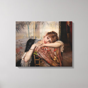 Albert Edelfelt - Die Pariserin / Virginie Leinwanddruck