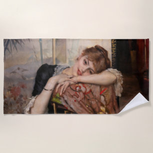 Albert Edelfelt - Die Pariserin / Virginie Strandtuch