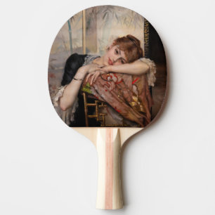 Albert Edelfelt - Die Pariserin / Virginie Tischtennis Schläger