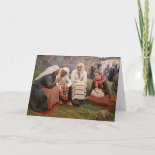 Albert Edelfelt - Frauen außerhalb der Kirche Karte