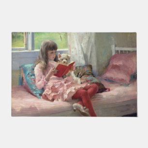 Albert Edelfelt - Gute Freunde Fußmatte