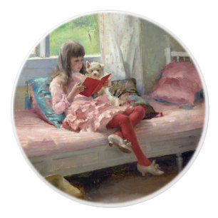 Albert Edelfelt - Gute Freunde Keramikknauf