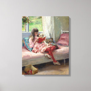 Albert Edelfelt - Gute Freunde Leinwanddruck