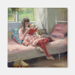 Albert Edelfelt - Gute Freunde Magnet