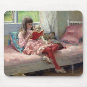 Albert Edelfelt - Gute Freunde Mousepad