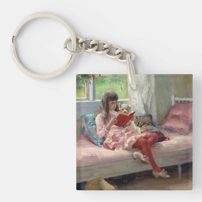Albert Edelfelt - Gute Freunde Schlüsselanhänger (Vorderseite)