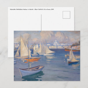 Albert Edelfelt - Hafen in Helsinki Postkarte