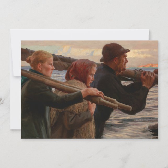 Albert Edelfelt - Im Äußeren Archipel Einladung (Vorderseite)