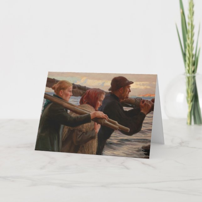 Albert Edelfelt - Im Äußeren Archipel Karte (Vorderseite)