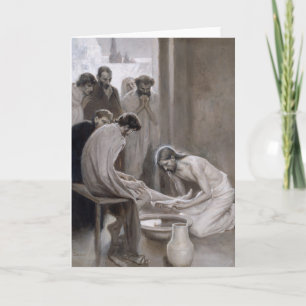 Albert Edelfelt - Jesus wäscht die Füße der Jünger Karte