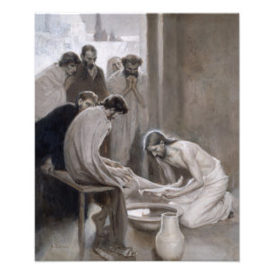 Albert Edelfelt - Jesus Washing Feet of Disciples Fotodruck