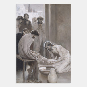 Albert Edelfelt - Jesus Washing Feet of Disciples Geschenkpapier Set