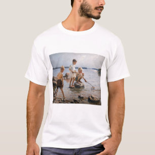 Albert Edelfelt - Jungs, die an der Küste spielen T-Shirt