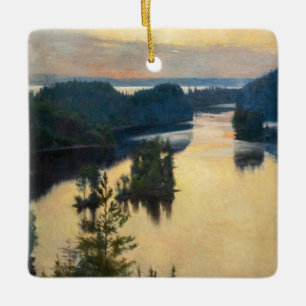 Albert Edelfelt - Kaukola Ridge at Sunset Keramikornament