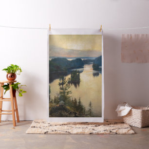 Albert Edelfelt - Kaukola Ridge at Sunset Stoff