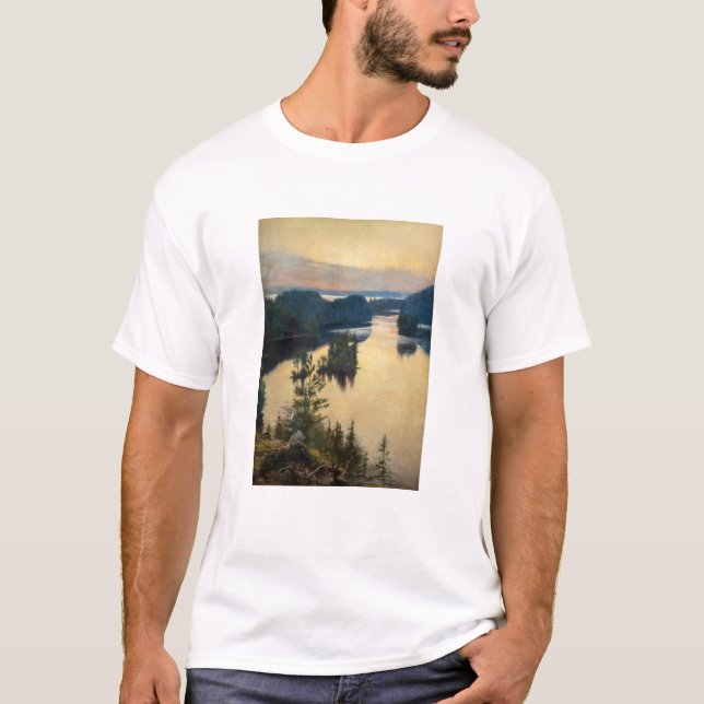 Albert Edelfelt - Kaukola Ridge at Sunset T-Shirt (Vorderseite)