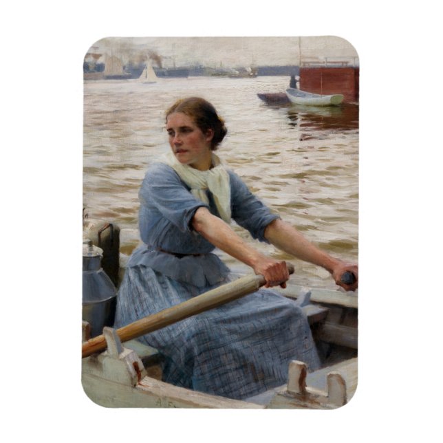 Albert Edelfelt - La Laitiere Magnet (Vertikal)