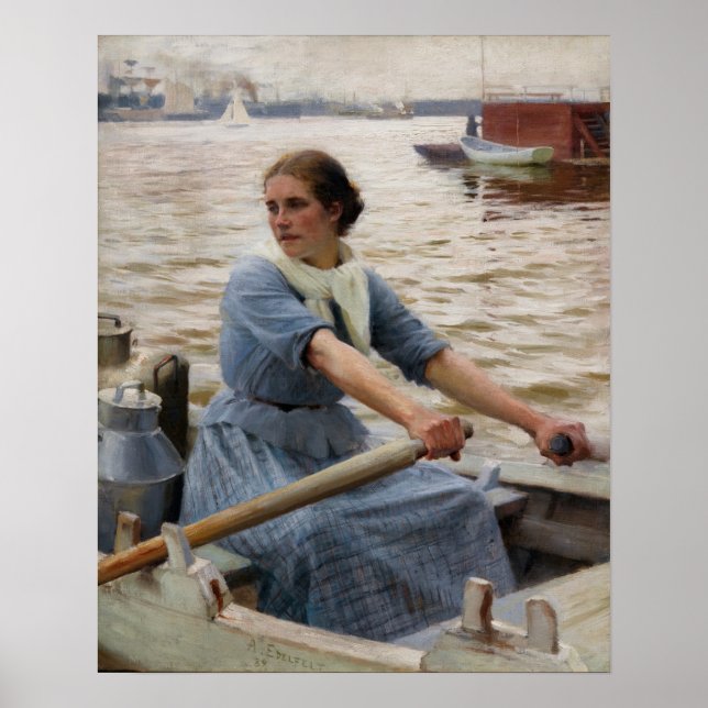 Albert Edelfelt - La Laitiere Poster (Vorne)