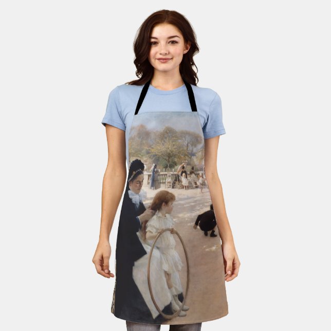 Albert Edelfelt - Luxembourg Gardens, Paris Schürze (Getragen)