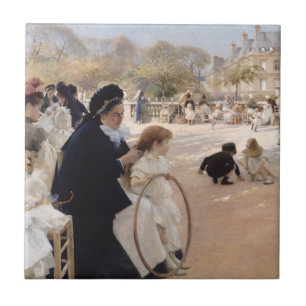 Albert Edelfelt - Luxemburggarten, Paris Fliese