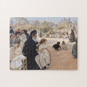 Albert Edelfelt - Luxemburggärten, Paris Puzzle