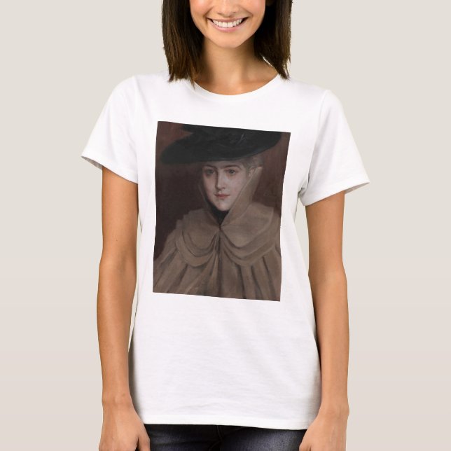 Albert Edelfelt - Portrait einer jungen Frau T-Shirt (Vorderseite)