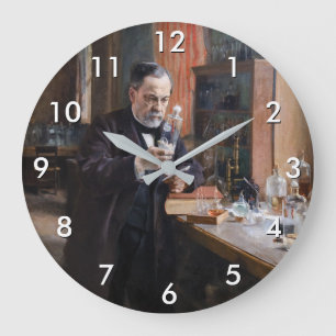 Albert Edelfelt - Portrait von Louis Pasteur Große Wanduhr