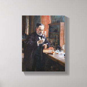 Albert Edelfelt - Portrait von Louis Pasteur Leinwanddruck