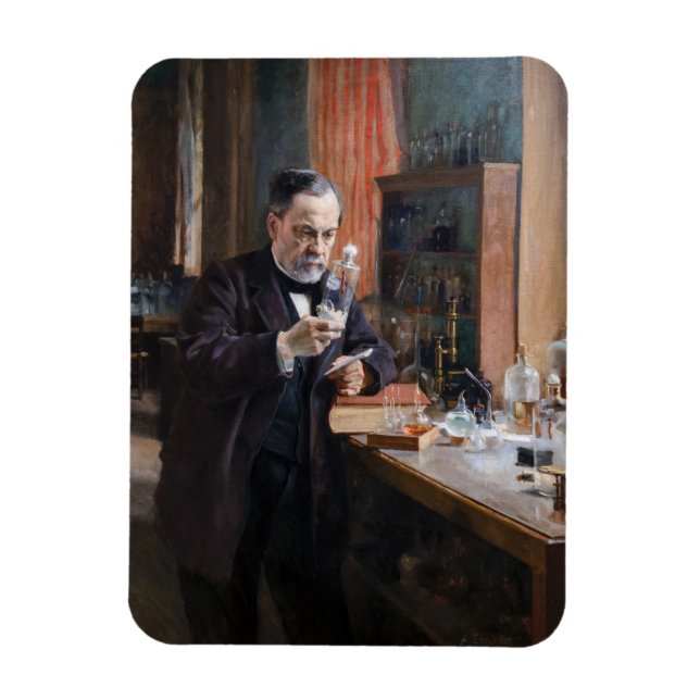 Albert Edelfelt - Portrait von Louis Pasteur Magnet (Vertikal)