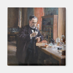 Albert Edelfelt - Portrait von Louis Pasteur Magnet