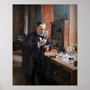 Albert Edelfelt - Portrait von Louis Pasteur Poster
