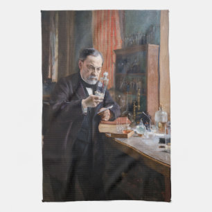 Albert Edelfelt - Porträt von Louis Pasteur Geschirrtuch