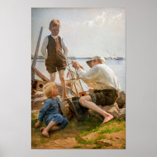 Albert Edelfelt - Schiffbauer Poster