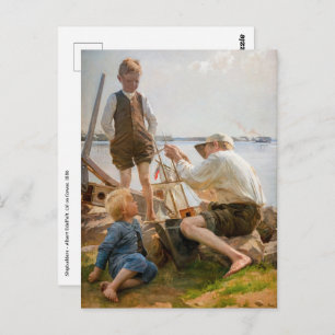 Albert Edelfelt - Schiffbauer Postkarte