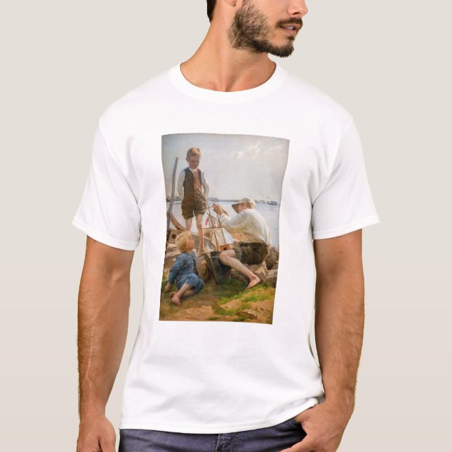 Albert Edelfelt - Schiffbauer T-Shirt (Vorderseite)