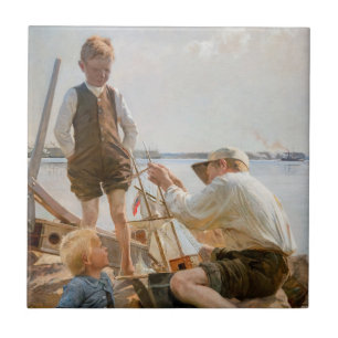 Albert Edelfelt - Schiffsbauer Fliese