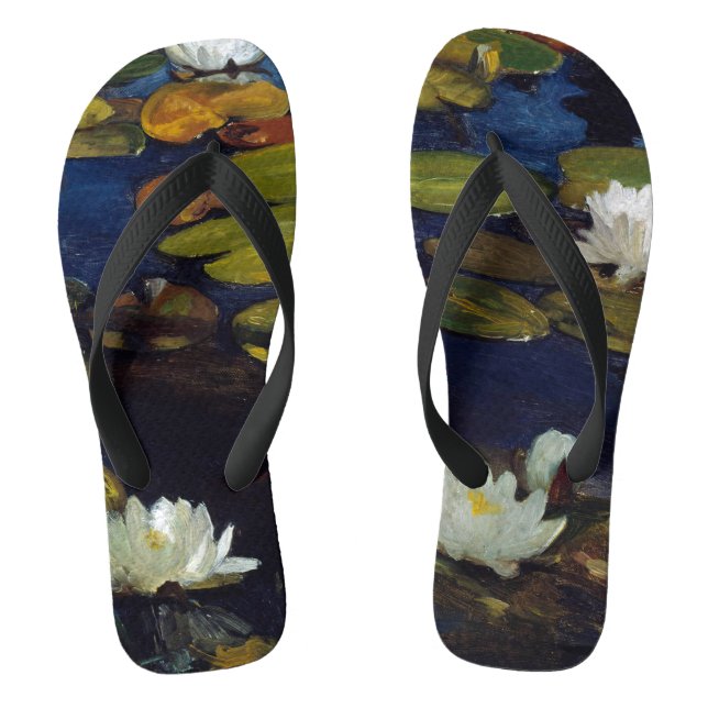 Albert Edelfelt - Seerosen, Studie Flip Flops (Fußbett)